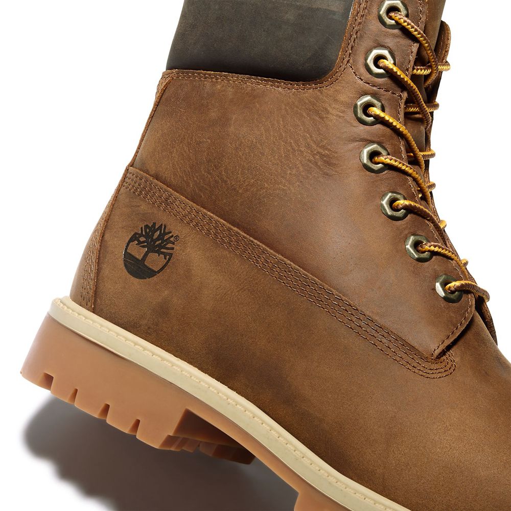 Timberland 6-Inch Μποτακια Ανδρικα Καφε - Heritage Ek+ Waterproof - Greece 0286719-IX